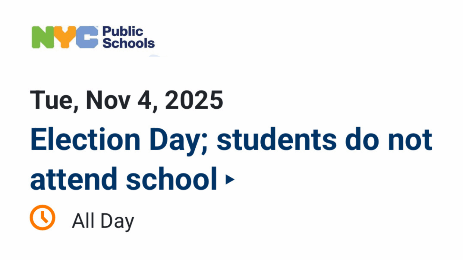 Full school calendar schools.nyc.gov/calendar